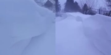 Potop alb în Borşa! Autorităţile, la un pas să declare starea de urgenţă – video