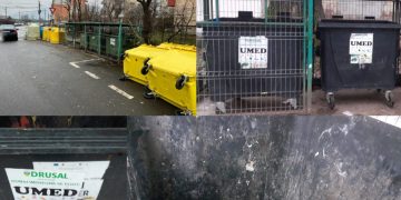 FOTO/VIDEO: Razboiul gunoaielor continuă! Băimărenii sunt bătaia de joc a Drusal care a scos din folosință pubelele primăriei, înlocuindu-le cu unele sparte și mizerabile