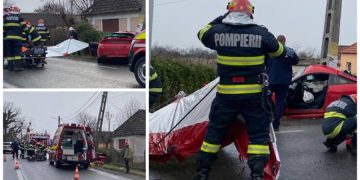 Un şofer a intrat cu maşina într-un stâlp. În urma accidentului a decedat