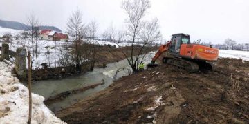 Râul Dobric din Țara Lăpușului a fost decolmatat