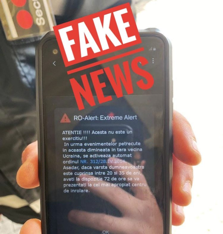Atenție la informațiile false!