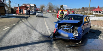 Accident în Câțcău: Trei autoturisme distruse