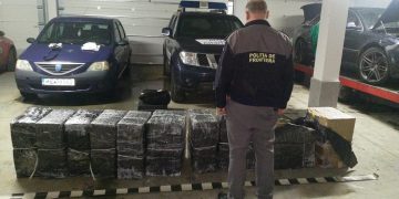 Urmăriri în trafic și aproximativ 9.000 pachete cu țigări de contrabandă confiscate la frontiera de nord