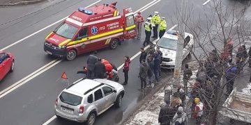 Grav accident pe strada Grănicerilor. Femeie spulberată pe trecerea pentru pietoni – foto
