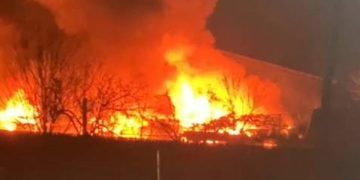 Incendiu în Prelungirea Ghencea. Focul se întinde pe suprafață de circa 1.000 mp