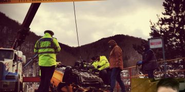 Mașina lui Andrei, tânărul maramureșean mort în Someșul Cald, a ajuns la 20 de metri adâncime