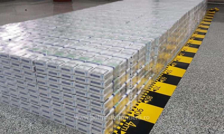 Țigări de contrabandă de peste 58.000 lei, ascunse în vegetaţie, pe marginea unui canal de drenaj