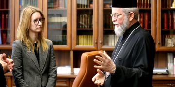 Roksolana Pidlasa, deputat în Parlamentul Ucrainean, în vizită la Episcopia Ortodoxă Română a Maramureșului și Sătmarului