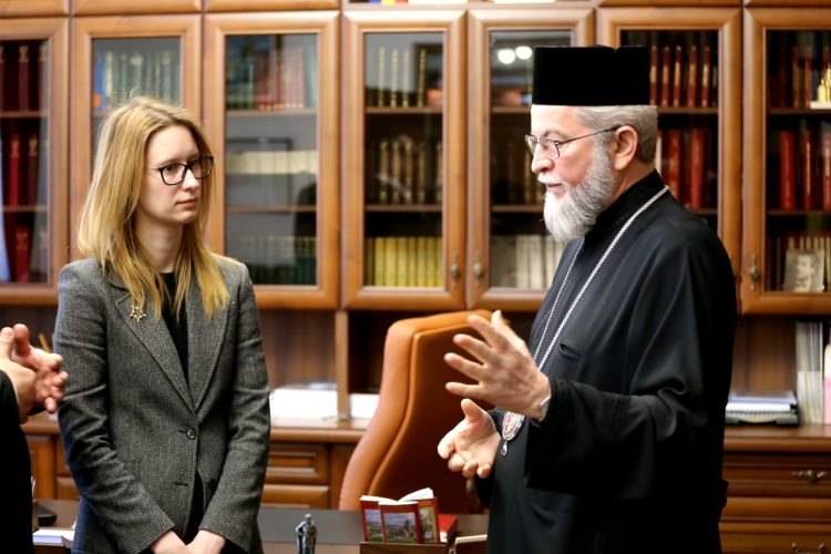 Roksolana Pidlasa, deputat în Parlamentul Ucrainean, în vizită la Episcopia Ortodoxă Română a Maramureșului și Sătmarului