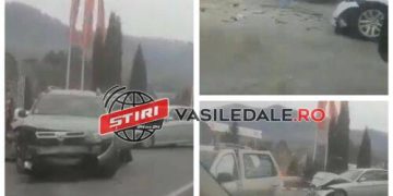 Impact violent între două mașini pe DN18 la intrare în Baia Sprie