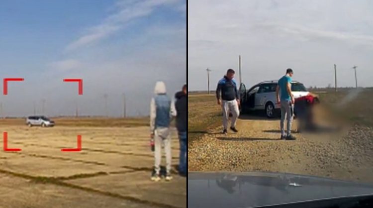 Momentul în care un tânăr de 17 ani, fără permis, loveşte 2 copii în plin la o cursă ilegală din Siliştea Gumeşti. VIDEO