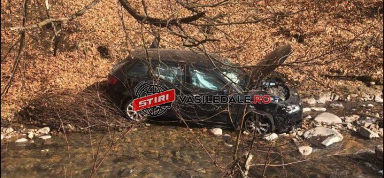 Un şofer beat criţă a plonjat în albia pârâului Nistru