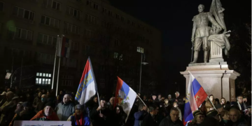Manifestație de sprijin pentru Putin, în Serbia