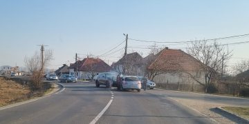 Impact frontal pe Strada Europei din Baia Mare