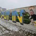 Pictură murală anti-Putin, pe un zid românesc
