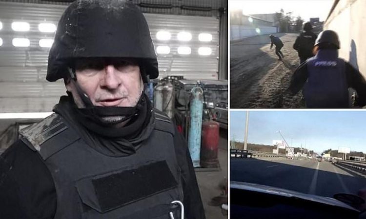 O echipa de filmare a postului de ştiri Sky News a fost împuşcată de ruşi pe frontul din Ucraina