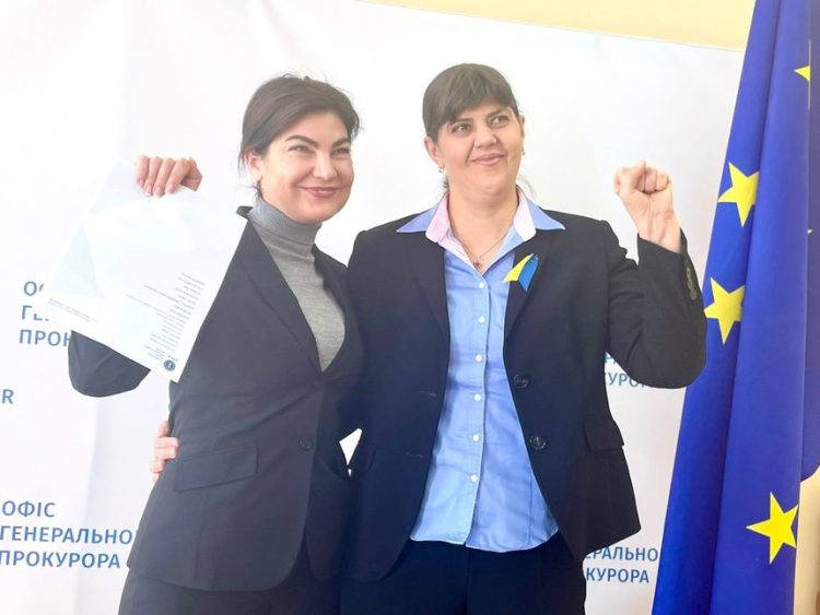 Procurorul-şef european Laura Kӧvesi a mers în Ucraina