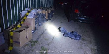 Aproximativ 20.000 de pachete cu țigări și patru autoturisme confiscate pentru contrabandă, la frontiera de nord