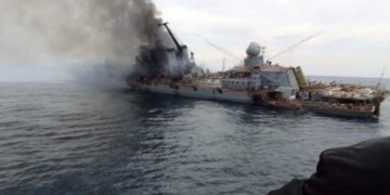 Ucraina a înregistrat epava crucişătorului Moskva drept „moștenire culturală subacvatică națională”