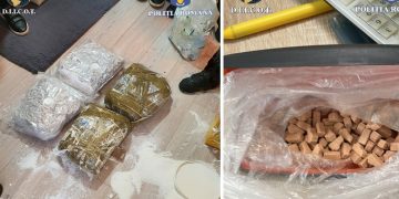 Descinderi la traficanţii de droguri din Maramureş. Poliţiştii au găsit 25 de grame de cocaină, peste 7 kilograme de canabis, ecstasy