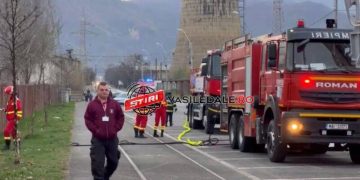 A luat foc acoperișul unei hale de pe Electrolizei