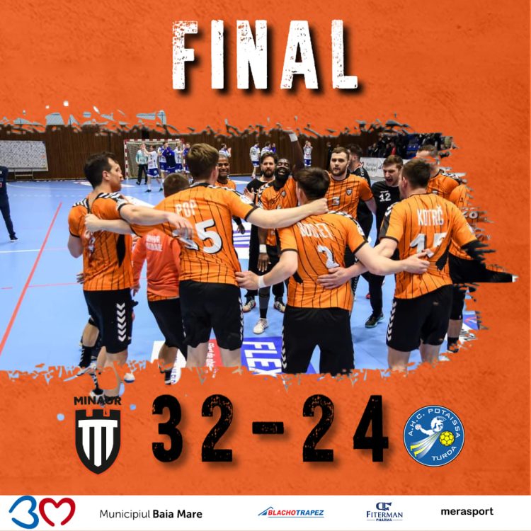Handbal. Liga Zimbrilor. CS Minaur Baia Mare – AHC Potaissa Turda 32-24 (15-15)