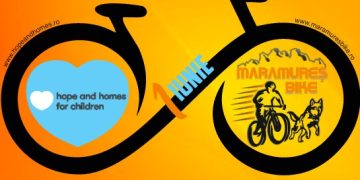 Copii și părinți pe bicicletă de 1 iunie