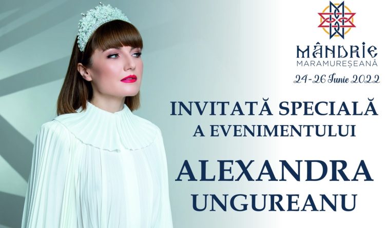 Alexandra Ungureanu, pe scena evenimentului MândrIE maramureșeană