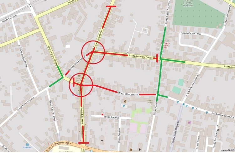 Mai multe străzi din Sighet sunt blocate. Urmează să fie asfaltate