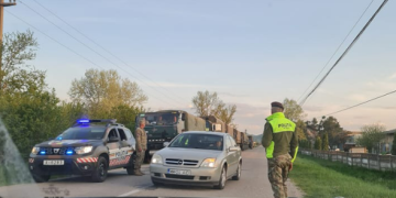 Convoi militar în Ulmeni. Se fac exerciții militare în Maramureș