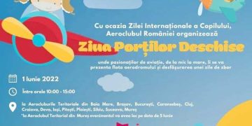 Cadou pentru copii: Aeroclubul Baia Mare organizează Ziua Porților Deschis