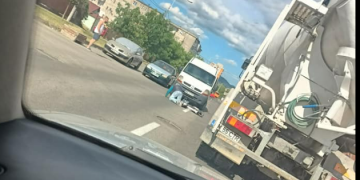 Șoferul unui autobuz a lovit un biciclist. Totul în Baia Mare