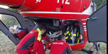 VIDEO: Intervine elicopterul SMURD pentru salvarea unui copil din Brebeni