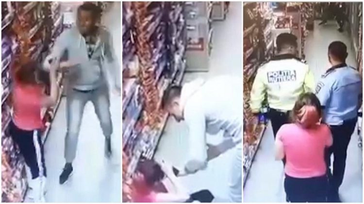 Băimăreanul care a fost filmat cum lovește fără milă o tânără într-un magazin, a fost lăsat liber