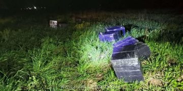 S-au tras focuri de armă la Bocicoiu Mare pentru prinderea contrabandiştilor care au sărit în Tisa. Țigări de peste 70.000 lei, confiscate