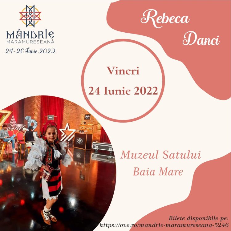 Rebecca Danci, minune de fetiță care a încântat juriul emisiunii Românii au talent, prezentă la MândrIE Maramureșeană