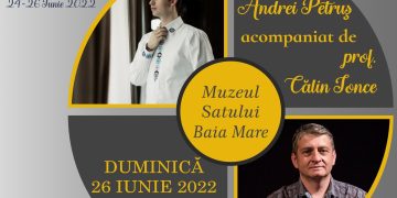Andrei Petruş, alături de prof. Calin Ionce, pe scena evenimentului MândrIE maramureșeană. Vezi programul integral al evenimentului