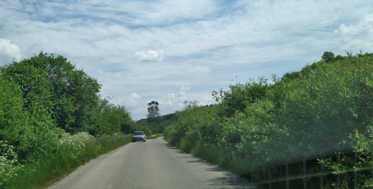 Situație deosebită în Dobricul Lăpușului. Drumul devine „invizibil” pentru șoferi