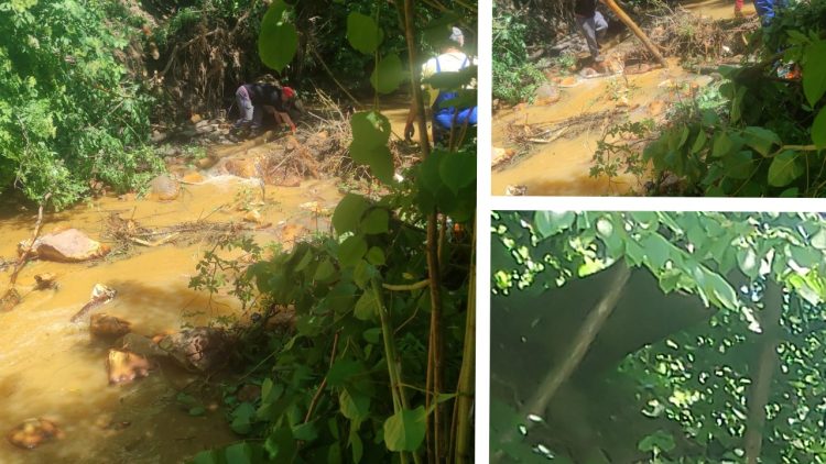 EXCLUSIVITATE: Alunecare de teren în zona comunei Băiuț. Râul a fost blocat