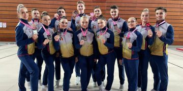 Echipa României, vicecampioană mondială la gimnastică aerobică