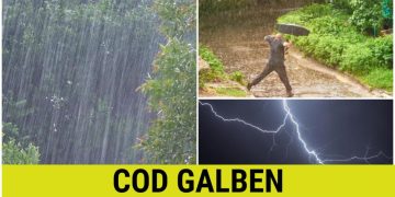 Cod galben de furtuni. Ce avertisment au dat meteorologii și până când este valabil