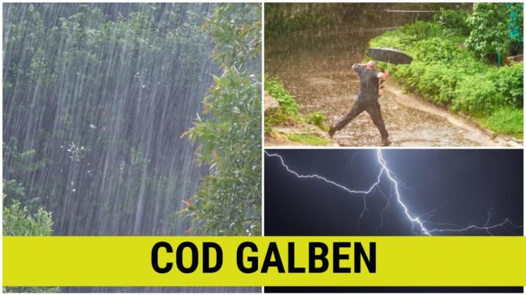 Cod galben de furtuni. Ce avertisment au dat meteorologii și până când este valabil