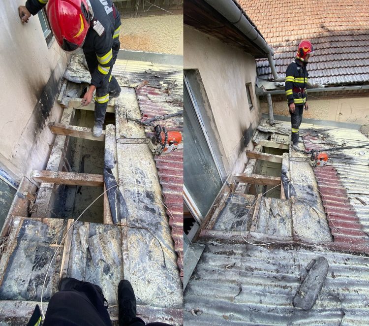 FOTO: Foc la Spitalul din Sighetu Marmației. Panică și pacienți evacuați