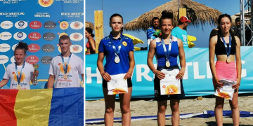 Sportivii români au câștigat 4 medalii la Campionatele Europene de Lupte pe Plajă din Grecia