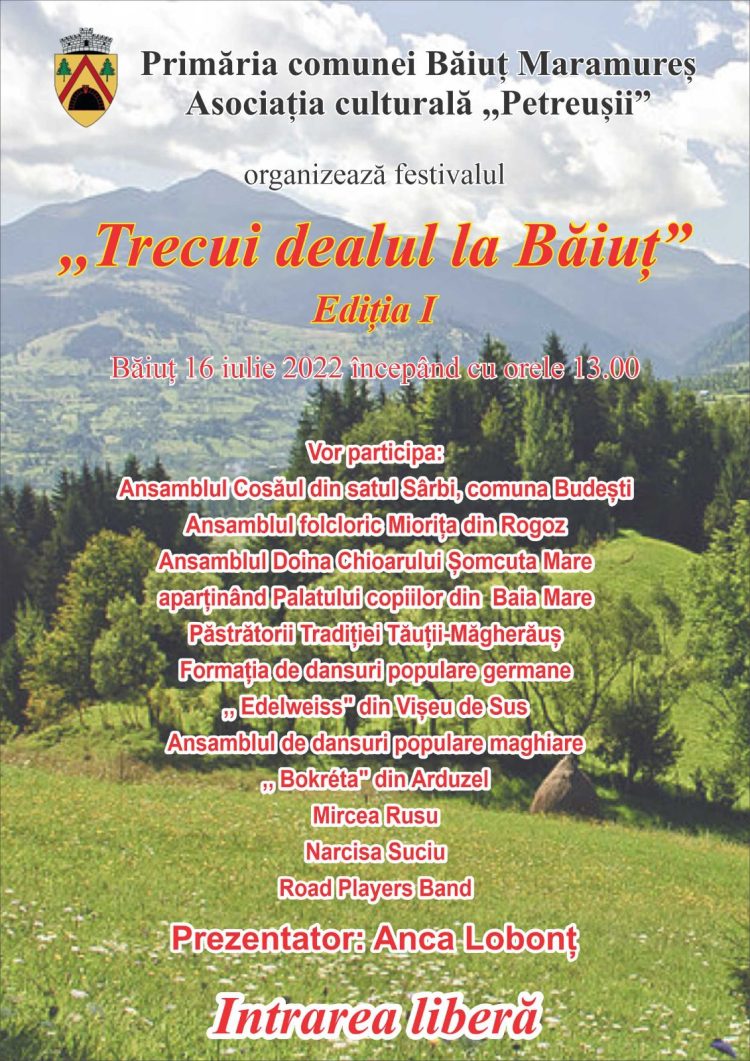 Festivalul Trecui Dealul la Băiuț