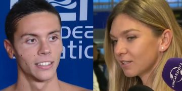 Simona Halep și David Popovici, schimb de mesaje de la distanță
