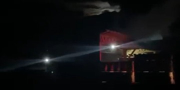 Incendiu violent la o hală de cherestea din Borşa