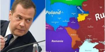 Reacția MAE după ce Dmitri Medvedev a publicat o hartă care atribuie României teritorii ale Ucrainei