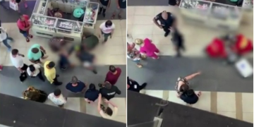 Imagini cu bebeluşul care a căzut de la etajul 2 al unui mall din Arad