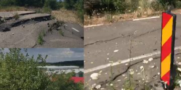 RUȘINEA MARAMUREȘULUI: Drumul de pe Dealul Urniturii o ia la vale! VIDEO